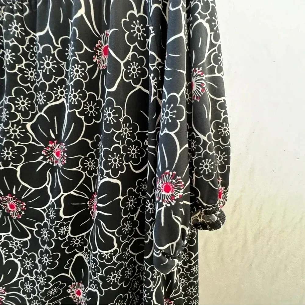 Venezia || Women’s Black Sakura Botanica Blouse 26 / 28 (3x) - Picture 8 of 9